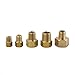 Legines Brass Inverted Flare Fitting, Brake Line Adapter, Male Connector, 3/8