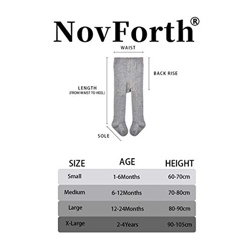 NovForth Baby Boys Girls Tights Toddler Seamless Leggings for Baby Girls Cable Knit Cotton Pants Stockings - Thumbnail 5