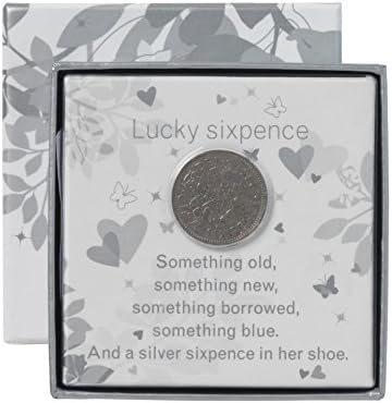 Beautiful Day Lucky Bridal Sixpence Silver