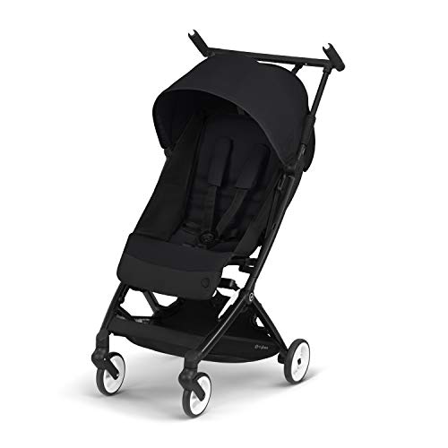 Cybex Gold Libelle, Ultra Compact Pushchair, Cabin luggage compliant, From 6 Months to 22 kg (Approximately 4 Years), Including Rain Cover, Deep Black