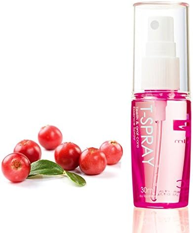 T-SPRAY Cosmetic Teeth & Breath Spray - FDA Approved - Say No To Stains, Yellow Teeth, Cavities, Bacteria & Gum Disease, Sensitive Teeth And Bad Breath - Cranberry / 1.01 o.z./ 30ml