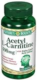 Nature's Bounty Acetyl L-Carnitine 400mg, with Alpha Lipoic Acid 200mg, 30 capsules