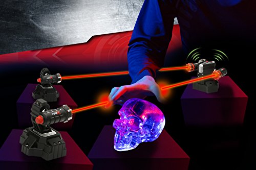 SpyX / Lazer Trap Alarm - Invisible Beam Barrier + Alarm Spy Toy to protect your stuff! Perfect addition for your spy gear collection!