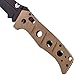 Benchmade Folding Knife, Drop Point, 3-13/16 in, Sand