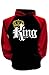 Couple Matching King Queen Crown Raglan Hoodie Pullover Hooded Sweatshirt