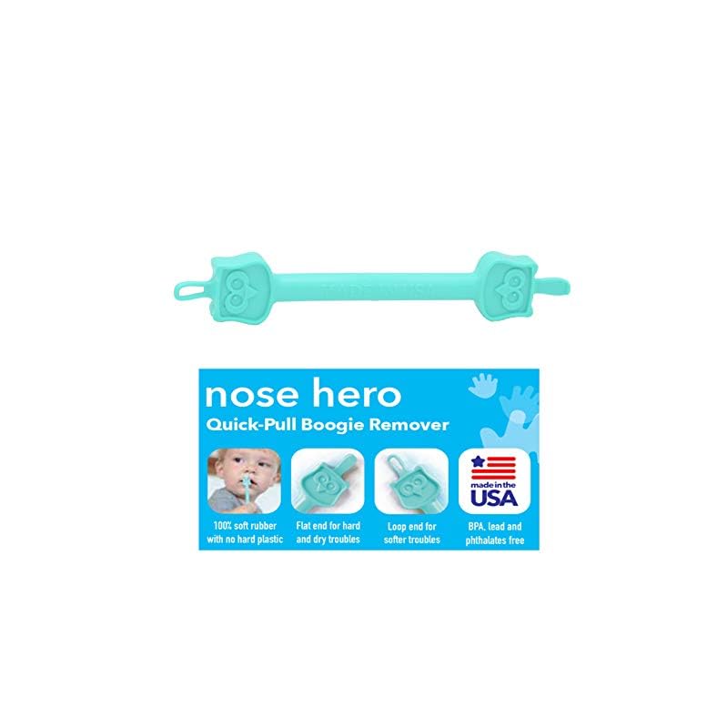 Eztotz Nose Hero – Baby Nose and Ear Cleaner Tool – Made in USA 100% Soft Flexible Rubber Infant Booger Picker…