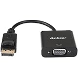 DisplayPort to VGA,Anbear DisPlay port to VGA Adapter Converter Gold Plated (Male to female) for DisplayPort Enabled Desktops and Laptops to VGA converter Connect Displays