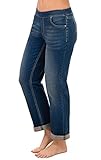 PajamaJeans - Classic Blue Wash Stretch Knit Denim Boyfriend Jeans for Women