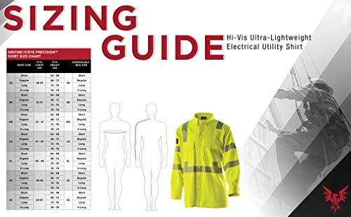 DRIFIRE CAT2 Hi-Vis 12cal Flame Resistant Utility Shirt, SIZE: XL - Thumbnail 3