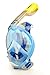 Snorkel Mask Full Face Best for Adult Youth Diving Mask Set Blue