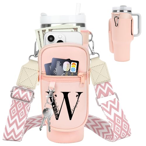 LOKASS Initial Water Bottle Holder Strap
