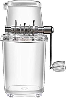 Ice Crusher Transparent Manual Ice Cube Crusher Ice Shaver Crusher