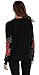 ZJCT Womens Crew Neck Long Sleeve Top Floral Embroidered Pullover Sweatshirts