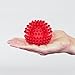 Massage Ball 2 Pack - Spiky Massager Roller Balls - Plantar Fasciitis, Deep Tissue Foot, Back, Shoulder, Legs, Muscle Therapy - Best Porcupine for Acupressure & Myofascial (Single Red)