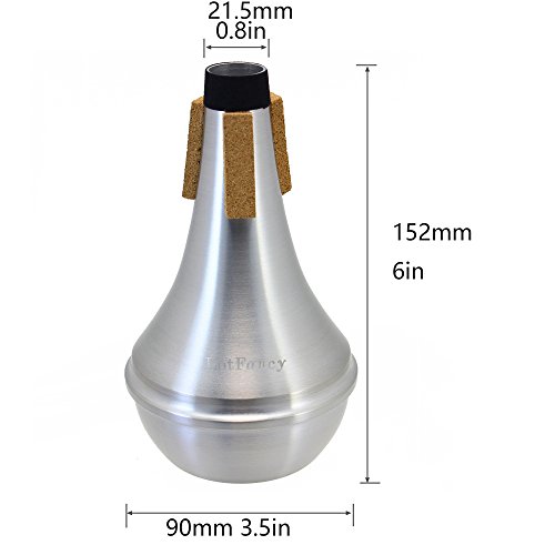 LotFancy Trumpet Straight Mute, Aluminum