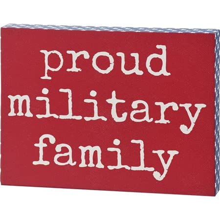 Block Sign Military Family Patriotic Sign for the home at Amazon