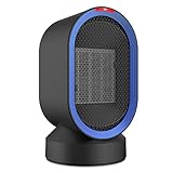 NEXGADGET Ceramic Personal Heater,Mini Space Heater with Auto Oscillation,ETL Listed,Smart Touch Control, Fan Heater with Over-Heating&Tip-Over Protection for Office Home Desk,Tabletop-600 Watt