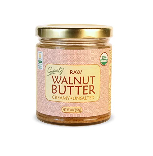 Gopal's Raw Organic Walnut Butter | USDA Organic, Gluten-Free, Creamy and Unsalted | 8 Ounces Glass Jar | Keto, Whole 30, and Paleo Friendly - Thumbnail 5