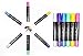 Hair Chalk - Metallic Glitter Temporary Hair Chalk, 6 Color Pen Hair Chalk Set, Hair Color Dye for 2-3 Days, Works on All Types of Hair Color, sexy color, Permanent
