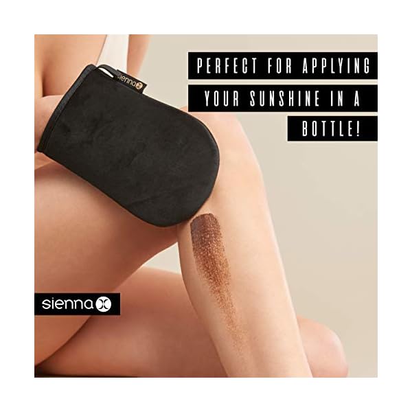 Sienna-X-Luxury-Self-Tan-Mitt-Tanning-Glove-Ideal-for-at-home-use-to-create-a-flawless-streak-free-fake-tanner-glow-Waterproof-reusable-machine-washable-double-sided-for-complete-control-Self-Tan-Mist Sienna X Luxury Self Tan Mitt. Double Sided Fake Tan Applicator For A Streak Free & Flawless Tan. Machine Washable…