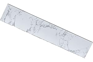 MONTARY 22" Bathroom Sink Side Splash, Universal Size for Carrara White Vanity Sink Top (Only Matching Accessorie)