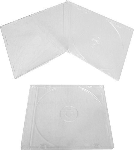 Mediaxpo Brand 25 SLIM Clear CD Jewel Cases