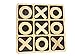 CreaTech-Classic Tic-Tac-Toe Board Game XOXO TicTacToe Classic Board Games Noughts and Crosses Family Brain Teaser Puzzle Coffee Table for Adults and Children All Ages