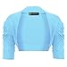 LOTMART Girls Ruched Sleeve Bolero Shrug