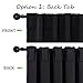 NICETOWN Halloween Blackout Curtain Blinds Window Panels - (Black Color) W52 x L63, Double Panels, Thermal Insulated Blackout Draperies for Living Room