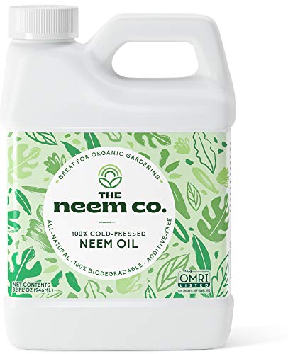Neem Oil, 100% Organic & Pure (32 oz) - Cold Pressed Neem Seed Oil With High Azadirachtin Content