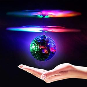 Geekercity Mini Flying RC Drone Helicopter Infrared Induction LED Remote Ball Mini Aircraft Toys for Kids Teenagers Children