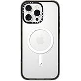 CASETiFY Impact iPhone 16 Pro Max Case [4X Military Grade Drop Tested / 8.2ft Drop Protection/Compatible with Magsafe] - Clear Black