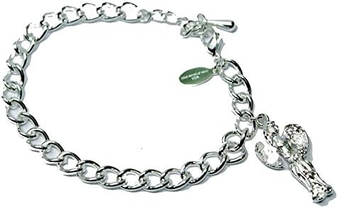 My Good Angel Charm Bracelet Silver Over Stainless Steel