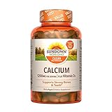 Sundown Naturals Calcium 1200 Plus Vitamin D3 1000 IU, 170 Liquid Filled Softgels