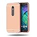 Moto X Style Case,DAMONDY Luxury Metal Air Aluminum Bumper Detachable + Mirror Hard Back Case 2 in 1 cover Ultra-Thin Frame Case For Motorola Moto X Style / Pure Edition(Mirror_Rose)