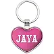 Metal Keychain Key Chain Ring Pink I Love Heart Names Female J Jane - Janie