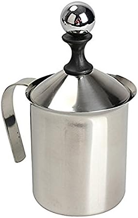400ml Stainless Steel Milk Frother Double Mesh Milk Creamer Milk Foam