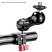Neewer Field Monitor Mount with 1/4-inch Screw and 360-Degree Rotatable for DJI Ronin-M Handheld Gimbal, Fit All Rods with Diameter 24.9mm-25.5mm