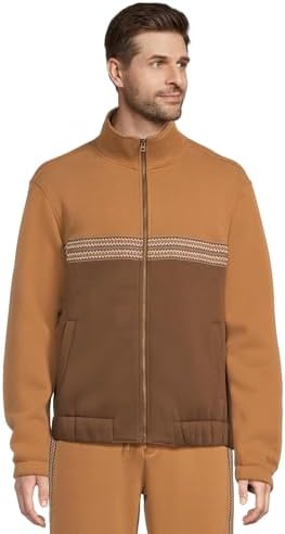 UGG Men's Ashbury Uggfluff Peacoat Jacket, Chestnut, XXL at Amazon