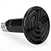 100W 110V Infrared Ceramic Heat Emitter Heater Lamp Bulb Light for Reptile Snake Lizard Brooder Pet Coop Black