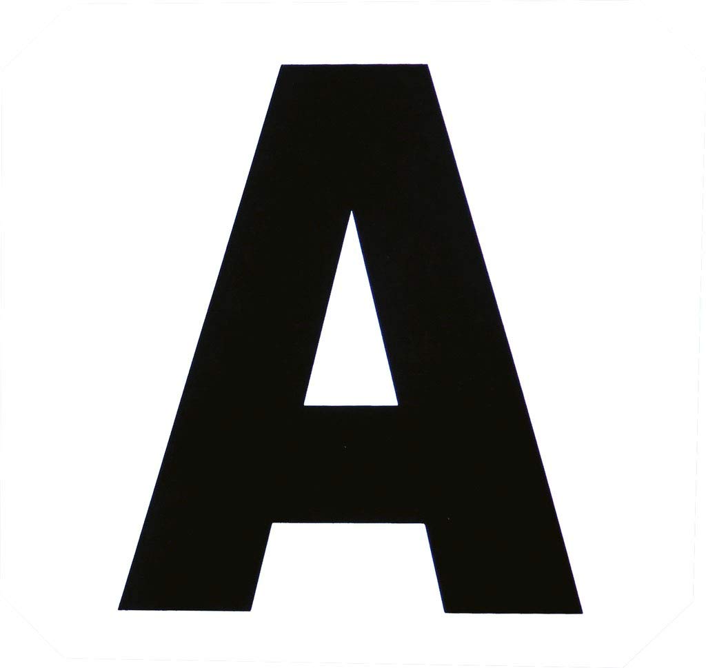 Reitsport Amesbichler Dressage Letters Train Points PVC Set of 12 Stickers for Dressage Triangle