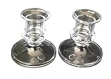 12 Clear Plastic Acrylic Candle Holders for Taper Candles