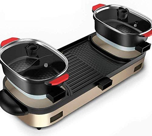 安価即出荷 3温度調節 Separatepot Separatepot 家電 カメラ 電子レンジ オーブン ホーム 10 B08bykwydh 電気グリル 多機能deux En Un 900w Eacute 電気式鍋バーベキューしゃぶしゃぶ バーベキュー ダブル鍋900 家電