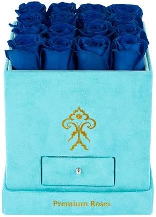 Premium RosesReal Bouquet of Flowers That Last a Year With No Maintenance or Watering, Valentines day Gifts, Fresh Red Roses, Long Lasting Real Floral Arrangement (Gift That Last Forever)