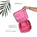 Makeup Travel Bag by UP&GLO | 3-in-1 Makeup Brush Case Bag, Fits Full-Size Brushes & Palettes, Premium Cosmetic Bags, Vegan, Ultimate Makeup Organizer Travel Bag, Adjustable Dividers, No-stick Zipper