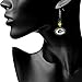 NFL Siskiyou Sports Womens Green Bay Packers Fan Bead Dangle Earrings One Size Team Color,black