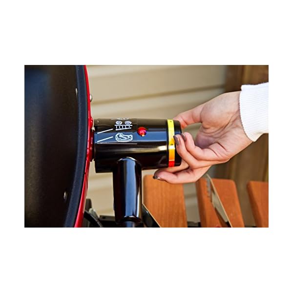 Americana-Electric-Cart-Grill-with-two-folding-composite-wood-side-tables-and-wire-shelf