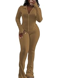 HBQ Women's 2 Piece Tracksuit Sets Long Sleeve Zip