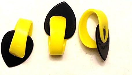 Fred Kelly Bumblebee Thumb Picks Jazz Teardrop Large Size Heavy 3 Pack