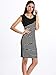 Choies Women's Cotton Casual Summer Fit Stripe Sleeveless Bodycon Dress